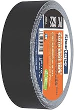Shurtape PC 622 Heavy Duty Premium Grade Stucco Duct Tape, Protects Windows and Doors During Stucco Application, 48mm x 55 Meters, Black, 1 Roll (145083)