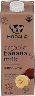 Mooala Organic Chocolate Bananamilk, 1L (Pack of 6) – Shelf-Stable, Non-Dairy, Nut-Free, Gluten-Free, Plant-Based Beverage