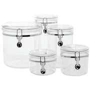 Clear Plastic Canister 152 Oz - 8"Dia x 8"H by HUBERT – 152.0 ounces, Plastic, Clear, Model X530K-003