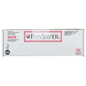 PanSaver Monolyn Bain Marie Pan Liner 6-7 qt Clear- 9 1/2"Dia x 8 1/5"D 100 Per Case by HUBERT – Plastic, Clear, Pack of 100, Model 658128420110