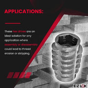 E-Z LOK 5/16"-18 Internal Threads, 0.789" (Pack of 2000) / Silver / Tapping(Pack of 2000) Threaded Inserts