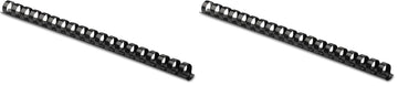 Plastic Binding Comb 3/8" Black by Fellowes – 100 Count (Pack of 2), Plastic, Black, Pack of 2, Model 52325