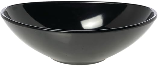 G.E.T. Enterprises M127-B 2 1/2" Black Melamine Pan | Dishwasher safe, Shatterproof, Restaurant service, Great for Salads, Sides, Pasta and Shared Dishes