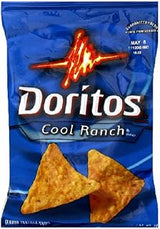 Doritos Tortilla Chips, Cool Ranch, 1 Ounce Bags (Pack of 60)