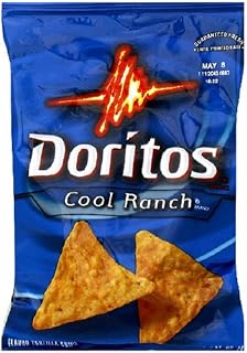 Doritos Tortilla Chips, Cool Ranch, 1 Ounce Bags (Pack of 60)