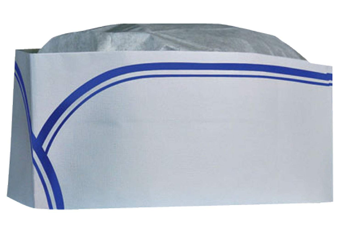 RC100 Low Profile Overseas/Soda Jerk Hat by Cellucap – Paper, Blue, Pack of 100, Model RC-100BL