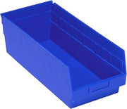 QUANTUM STORAGE SYSTEMS SHELF BIN BLUE 17-7/8in x 8-3/8in x 6in