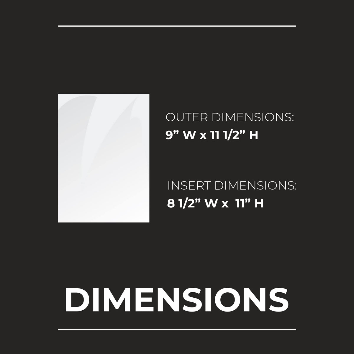 Double-Sided All Clear Vinyl Menu Cover | Two-Sided 2 View Plastic Menu Holder | Slip in Top-Loading Cover | Wipeable by Risch – 8.5 Inches by 11 Inches - 8 Gauge, Model 100 8.5X11