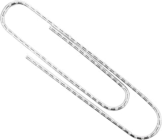 ACCO Brands ACCO Non-Skid Paper Clips, No.4 Jumbo Size, Silver, Box of 100 Clips, 1 Box (72585)