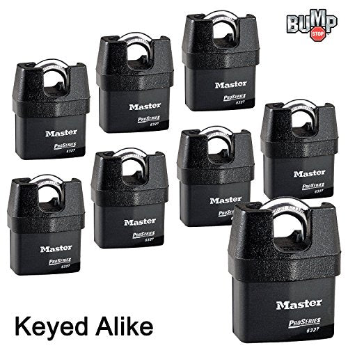 Master Lock 8 Pack / 1 Keyed Padlocks