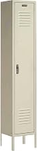 Global Industrial Single Tier Locker, 15x18x72, 1 Door, Unassembled, Tan