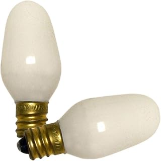 Westinghouse Night Light Bulbs 7 W 39 Lumens Candelabra 2-1/4 In. White Pack / 2