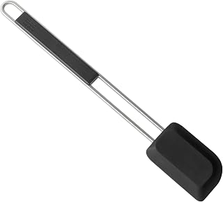 Kuhn Rikon Essential Scraper – Flexible Silicone Blade for Easy Food Transfer, Cleaning & Spreading – Comfortable Handle