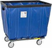 Vinyl Basket Truck with Steel Base, 10 Bushel, Blue 410SOC/BL - 1 Each