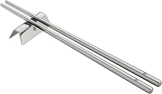 WMF Nuova Chopstick 6-Piece Chopsticks with Cutlery Bench for 2 People Cromargan Stainless Steel Rust-Proof Polished Dishwasher Safe
