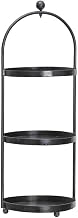 Tiered Buffet Stand Dessert Stand Round Black Iron - 12 1/3"Dia x 34 3/5"H