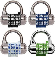 Master Lock Word Combination Blue Padlock School Employee Athletic Lockers