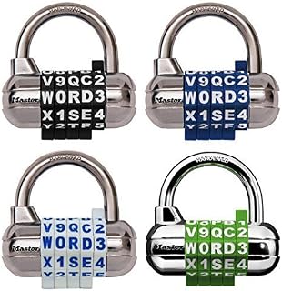 Master Lock Word Combination Blue Padlock School Employee Athletic Lockers