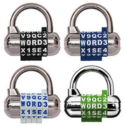Word Combination Blue Padlock School Employee Athletic Lockers by Master Lock – Metal, Blue, Model 1534DBBR
