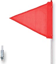 Checkers Heavy Duty Threaded Hex Orange Triangle Warning Whip Safety Flag