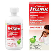 Tylenol Natural Apple Dye Free / 8 Ounce Acetaminophen