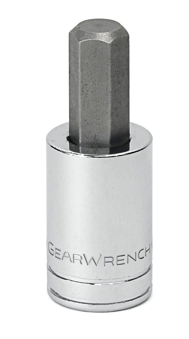 1/4" Drive Hex Bit SAE Socket 5/64" by GEARWRENCH – 1.53 in, Alloy Steel, Black, Model 80152