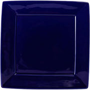 Tuxton China BCH-1016 Plate, 10-1/8", Square, Wide Rim, Microwave and Dishwasher Safe, Oven Proof, Fully Vitrified, Ceramic, DuraTux, Cobalt, Pack of 12