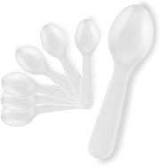 Stock Your Home 1000 Count 3-Inch Plastic Mini Taster Spoons - Perfect for Sampling, Desserts, and Parties, Disposable and Durable Utensils