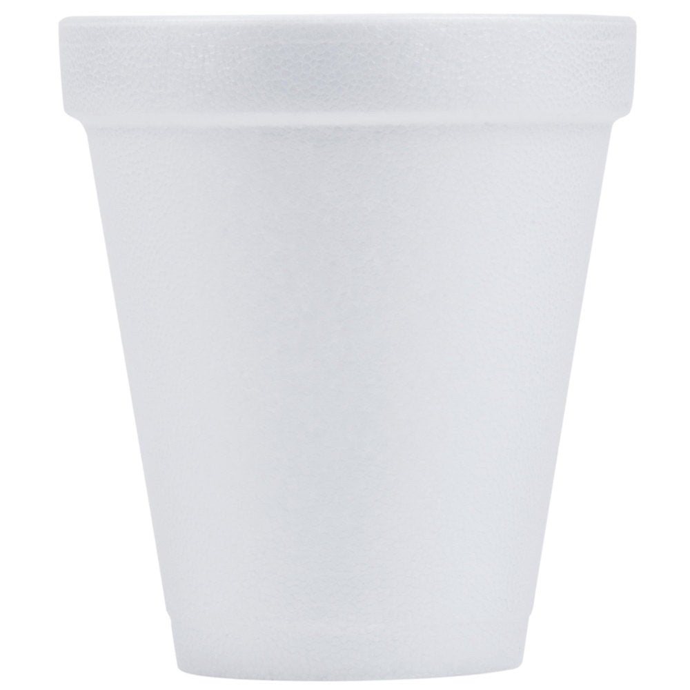 DRC6J6 - Drink Foam Cups by DART – 6 Ounces, 6.0 fluid_ounces, Foam, White, Model 44056