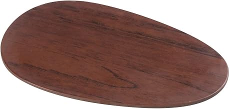 Yanco WL-210 Woodland Oval Plate, Wood-Grain - Pack of 24