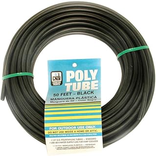 Dial Plastic Tubing 1/4 " X 50 Ft. Black Bulk