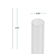 Eco-Products Compostable Paper Wrapped Plastic Straws – 7.75" Long, 5mm Diameter, Case of 9600, Clear Disposable Plant Based PLA Plastic, Standard Sized Drinking Straws, ASTM Compliant, BPI-Certified