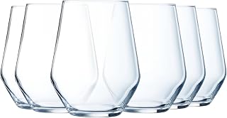 Luminarc Vinetis collection - 6 high glasses 40 cl - Modern and elegant design - Made in France - Reinforced packaging