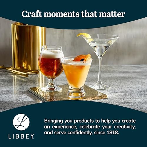 Libbey Margarita Stemed 6 / 6 Count (Pack of 1) / Modern Martini Glasses