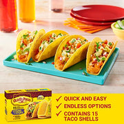Old El Paso Stand and Stuff Taco Shells / 15 Count (Pack of 6) / 6 Vegetable Dishes