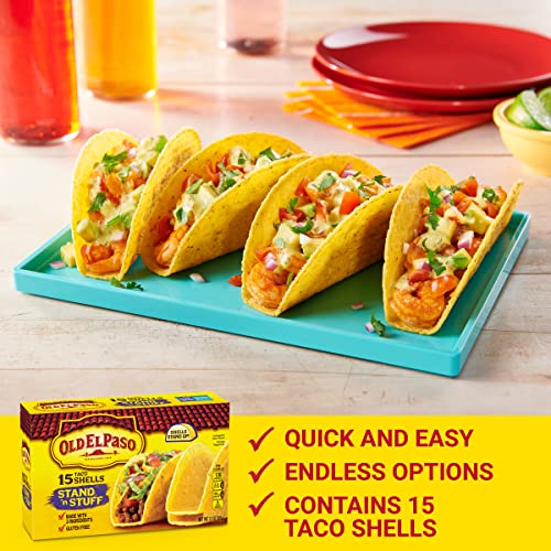 Old El Paso Stand and Stuff Taco Shells / 15 Count (Pack of 6) / 6 Vegetable Dishes
