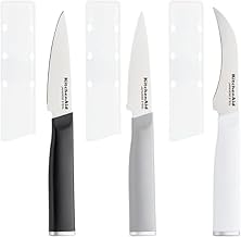KitchenAid Paring Knife Set, Stainless Steel Kitchen Knife Set, Razor-Sharp Blades, 3 Piece, Multicolor