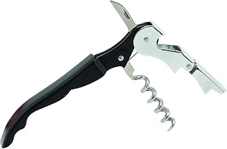 Winco Double Hinged Commercial Cork Screw | Foodservice, Great for Wine Bottles, Beer Bottles and Bar Service