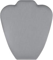 Necklace Display Easel Steel Gray Leatherette 8 5/8" H