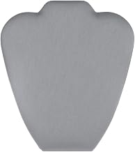 Necklace Display Easel Steel Gray Leatherette 8 5/8" H