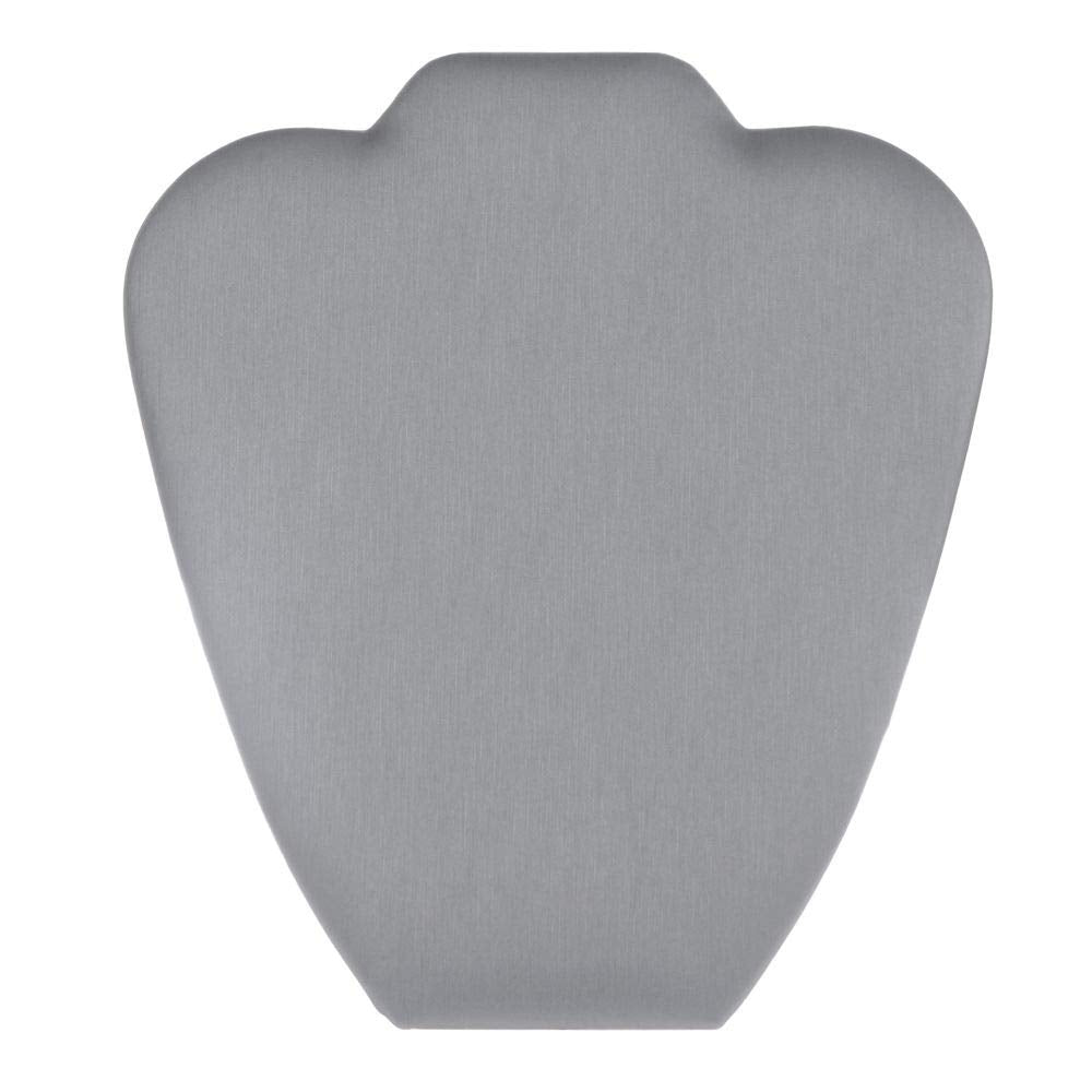 Necklace Display Easel Steel Gray Leatherette 8 5/8" H by Retail Resource – Model 075-6704R-SG