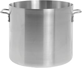 HUBERT Stock Pot 32 Quart Aluminum - 13 4/5 Dia x 12 3/5 D