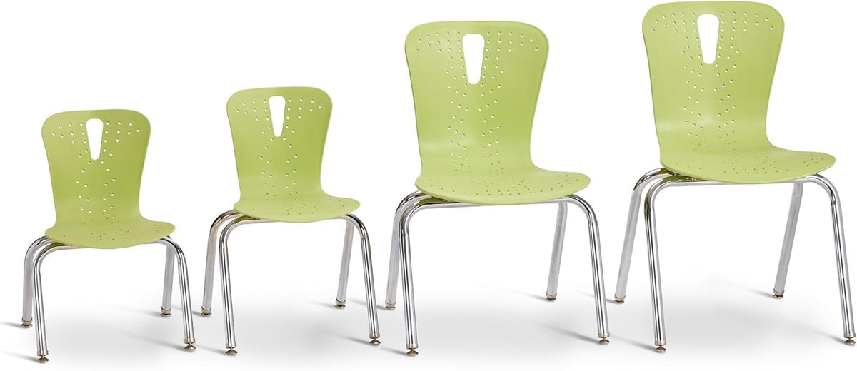 Flow Chair by Jonti-Craft – 18" Height, Polypropylene, Key Lime, Model 8248JC1130