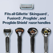 Gillette 4 Count (Pack of 1) / 4 Refills / WHITE Cartridges