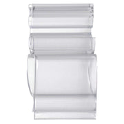 Clear Tilting Sign Holder - 1" L by HUBERT – Plastic, Clear, Pack of 25, Model 109068