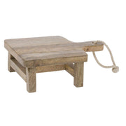 Display Riser Mango Wood - 9 2/5"L x 6 7/10"W x 3 2/5"H by HUBERT – Wood, Natural, Model 59067