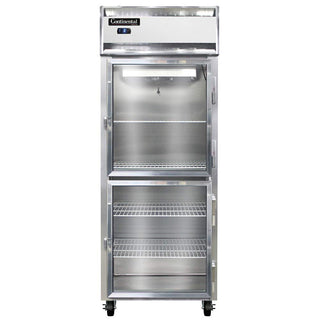 1FES-SA-GD-HD Extra Wide Shallow Depth Single Section Reach In Glass Door Freezer by Continental Refrigerator – Commercial Grade