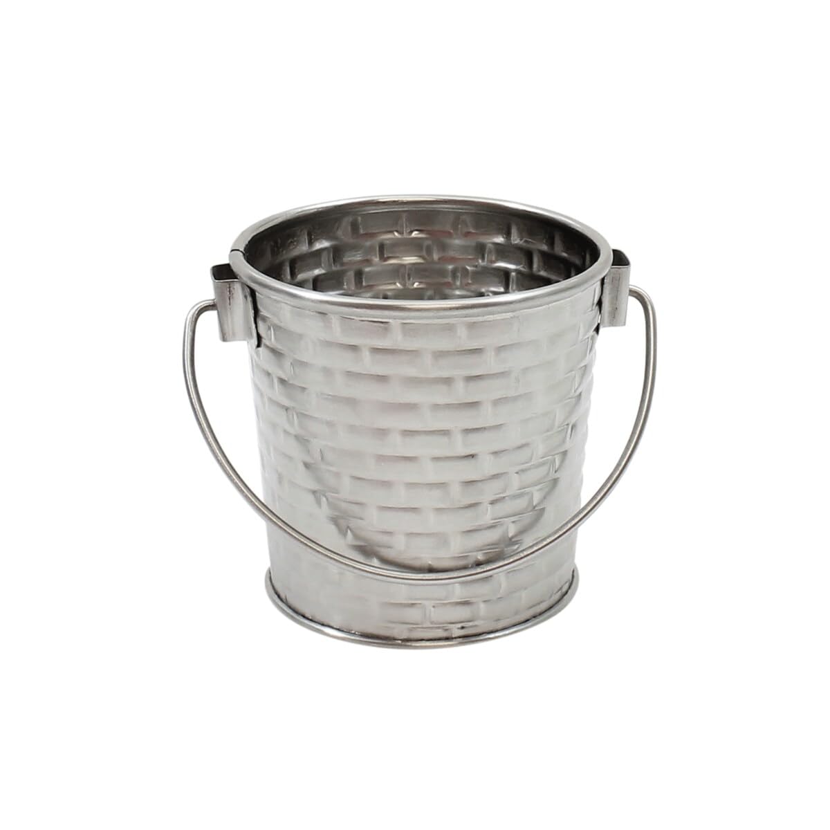 Products Serving Container by Tablecraft – 9 Ounce Pail, 9.0 ounces, Stainless Steel, Silver, Pack of 12