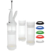 Portion Pal 24 oz Clear Plastic Bottle Kit - 3 5/16"Dia x 13"H by FRANKE KINDRED CANADA LTD – 24 Ounces, 710.0 milliliters, Plastic, Translucent, Model PP24-3