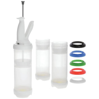 Portion Pal 24 oz Clear Plastic Bottle Kit - 3 5/16"Dia x 13"H by FRANKE KINDRED CANADA LTD – 24 Ounces, 710.0 milliliters, Plastic, Translucent, Model PP24-3
